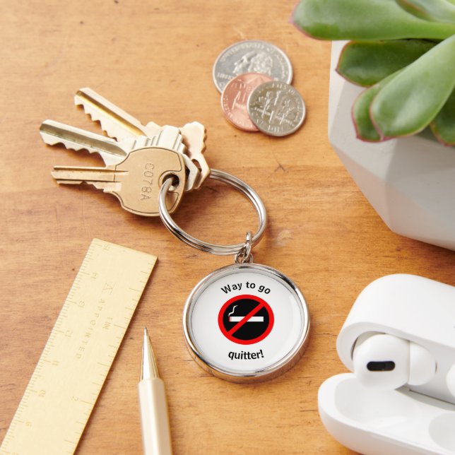 Chaveiro Deixar de fumar Parabéns (Mesa)