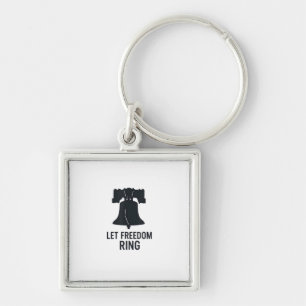 Chaveiro Deixe a Liberdade Andar Bell Silhouette Moderno Pa