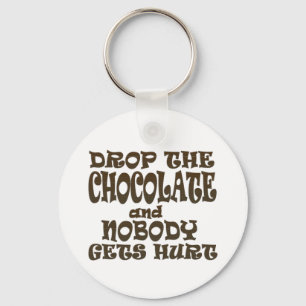 Chaveiro deixe cair o chocolate e ninguém obtem ferido