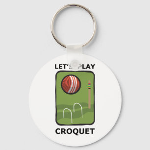 Chaveiro Deixe-nos jogar o Croquet
