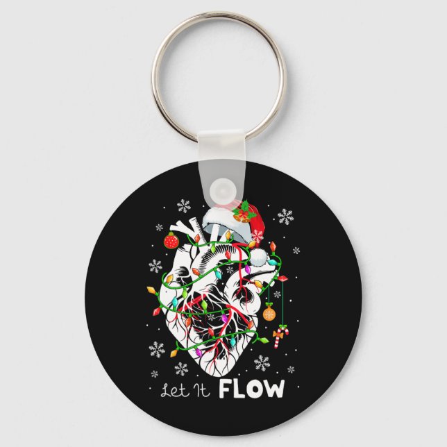 Chaveiro Deixe o Natal Fluindo Anatomia do Papai Noel Parte (Frente)