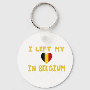 Chaveiro Deixei meu coração na Bélgica