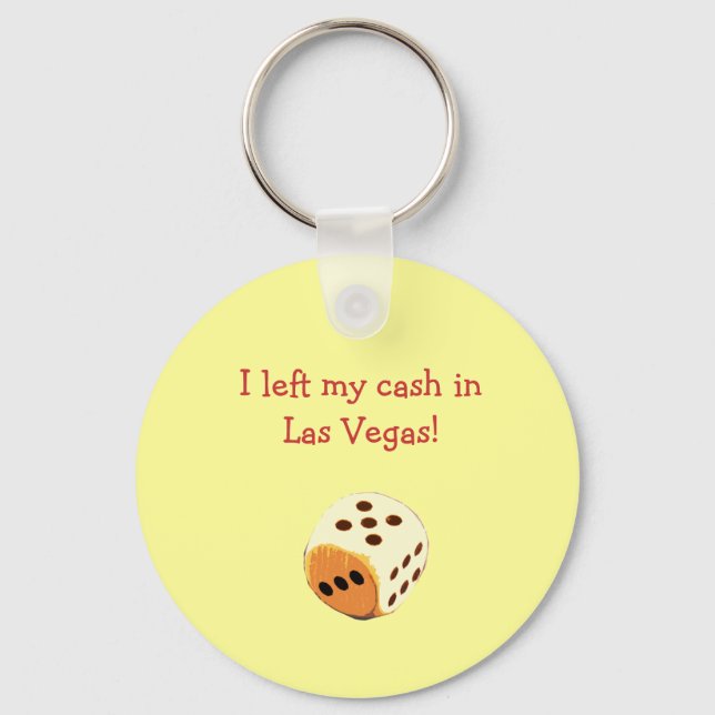 Chaveiro Deixei meu dinheiro em Las Vegas! (Frente)