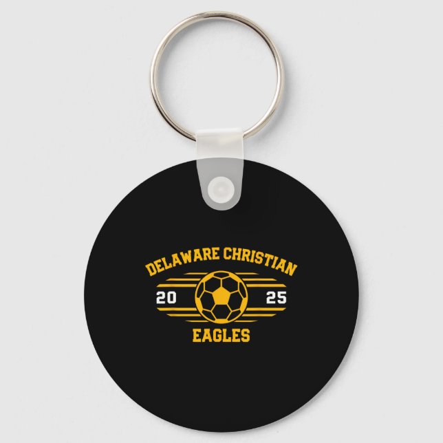 Chaveiro Delaware Christian Eagles Futebol Ll 2025  (Frente)