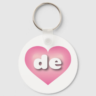 Chaveiro Delaware Pink Fade Heart - Amor