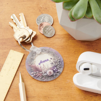 Chaveiro Delicar Frame Floral Com Detalhes Do Local