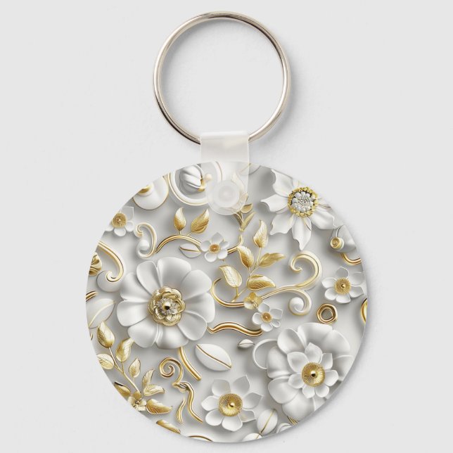 Chaveiro Delicate Floral (Frente)