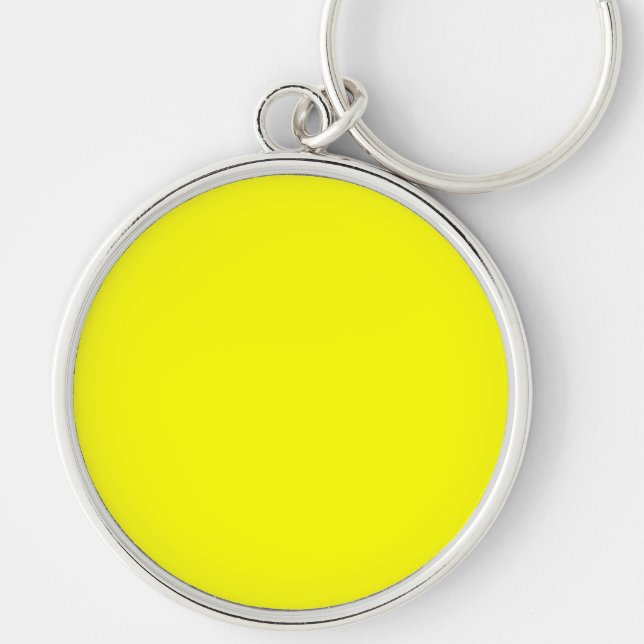 Chaveiro Delícia de Fluo Amarelo Vibrante Pronta para Perso (Frente)