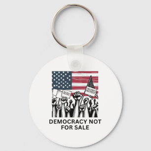 Chaveiro Democracia Anti Trump Não Está À Venda Protesto Do