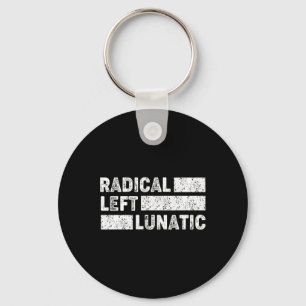 Chaveiro Democrata engraçado, louco de esquerda radical ant