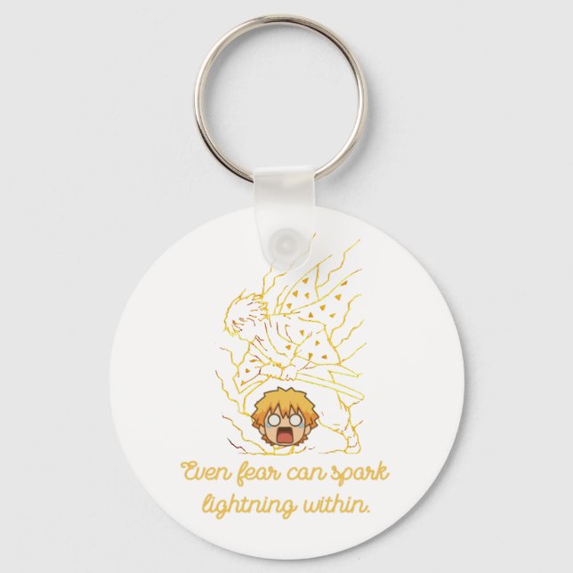 Chaveiro Demon Slayer Zenitsu inspired (Frente)