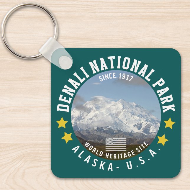 Chaveiro Denali National Park Alaska Since 1917 (Criador carregado)