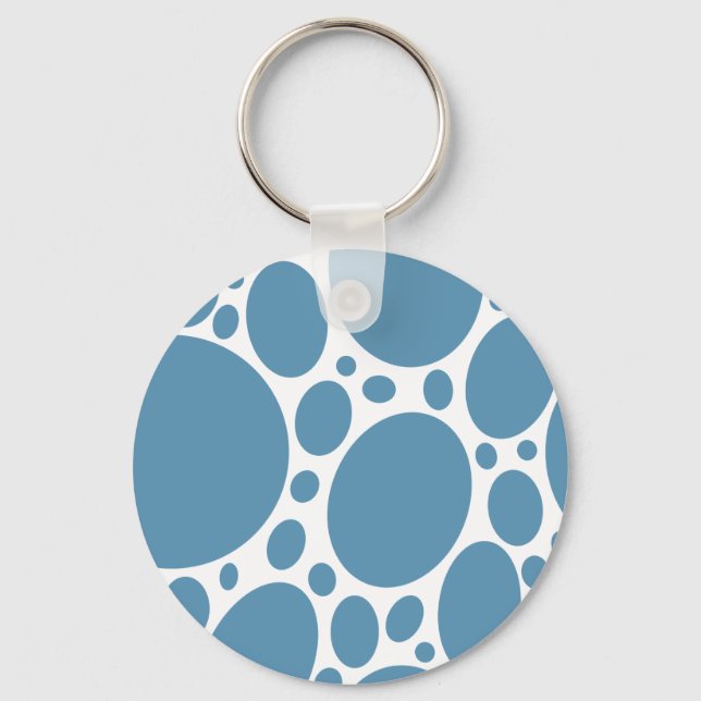 Chaveiro Denim Bule Bubbles (Frente)