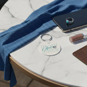 Chaveiro Denim e Diamantes - Design de solteira Ocidental