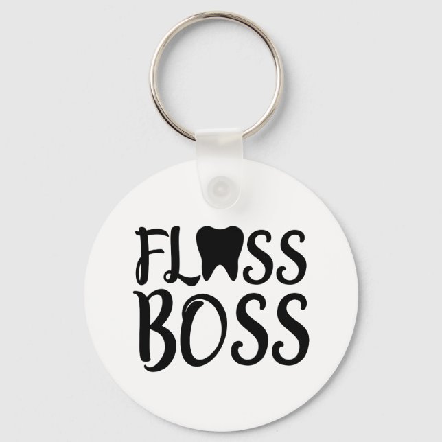 Chaveiro Dental Hygienist Floss Boss (Frente)