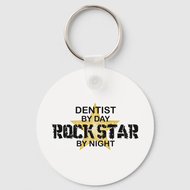 Chaveiro Dentist Rock Star por Noite (Frente)