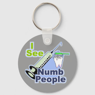 Chaveiro Dentistas e higienistas engraçados