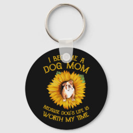 Chaveiro Dentro de Cachorro Girassol Cachorro Um presente d