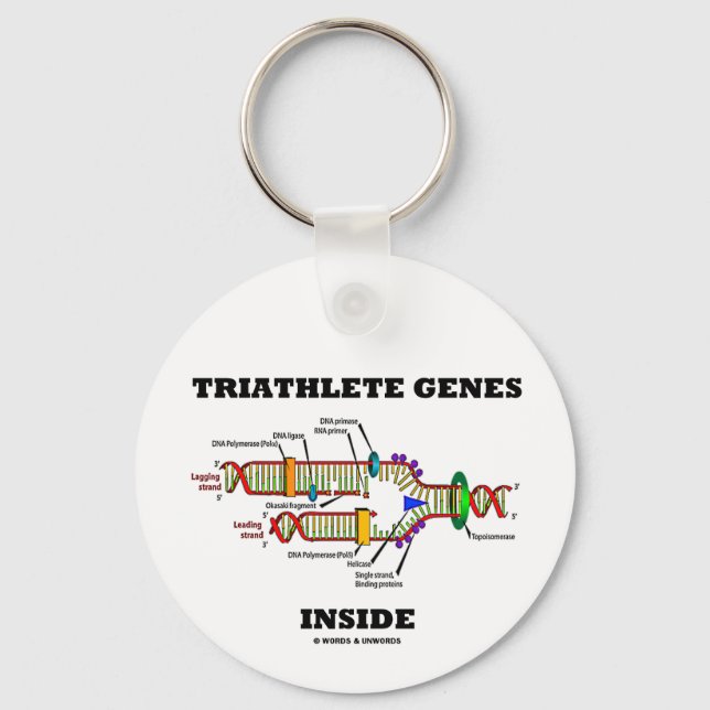Chaveiro Dentro de Genes Triathlete (Replicação de DNA) (Frente)