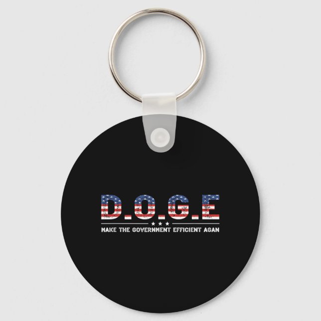 Chaveiro Departamento D.o.g.e. De Eficiência Governamental  (Frente)