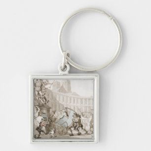 Chaveiro DES Victoires do lugar do La, Paris, c.1789