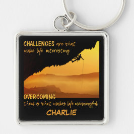 Chaveiro DESAFIOS da cadeia de chaves de nome personalizado