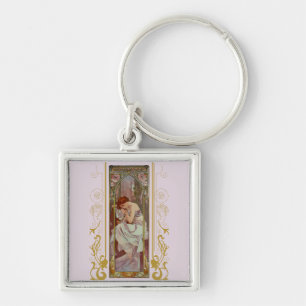 Chaveiro Descanso Noturno Art Noveau por Alphonse Mucha