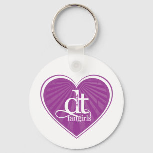 Chaveiro Descolamento Fangirls (chaveiro roxo do coração)