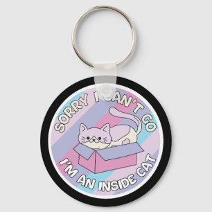 Chaveiro Desculpe Não Posso Ir Sou um Gato Indoor Gato Engr