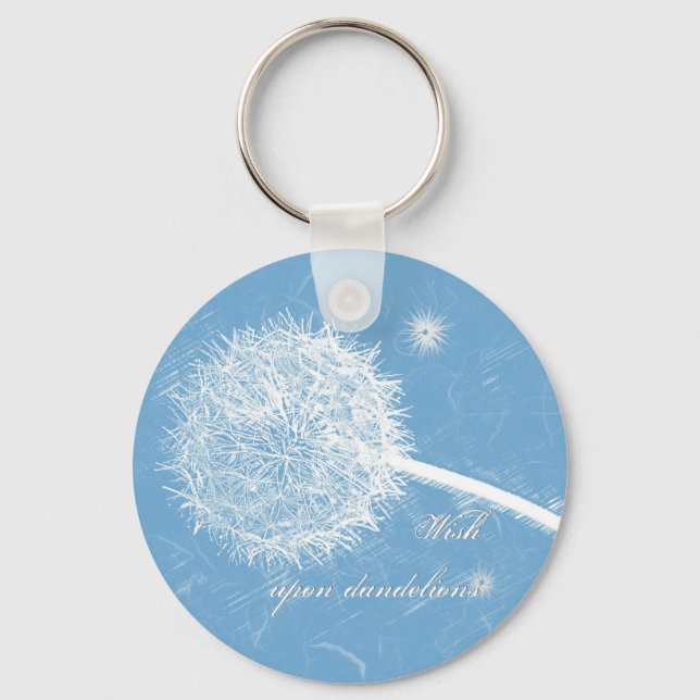 Chaveiro Deseje em um dandelion (Frente)