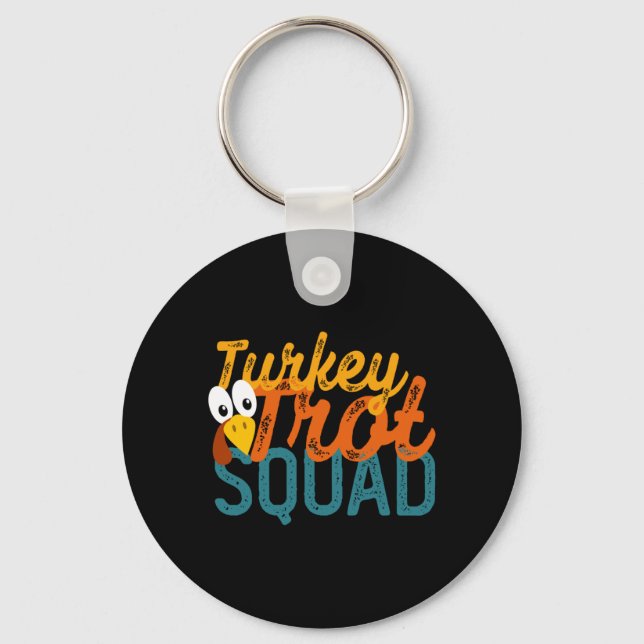 Chaveiro Desempenho da Equipe Vintage Turkey Trot (Frente)
