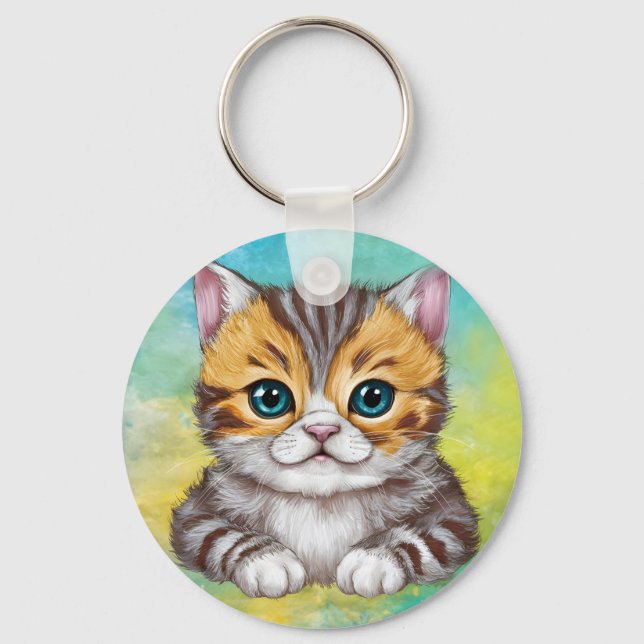 Chaveiro Desenhando Gato (Frente)