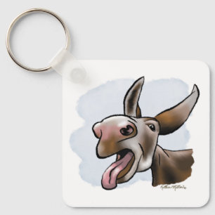 Chaveiro Desenho Animado de Burro Louco e Divertido