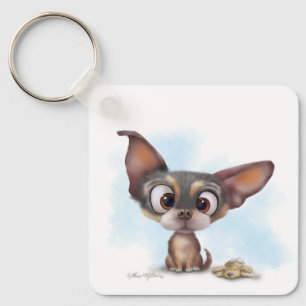 Chaveiro Desenho animado de cachorrinho Chihuahua fofo