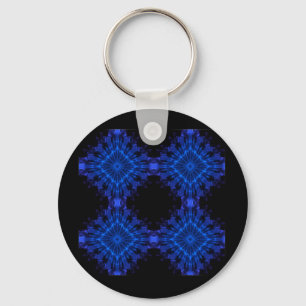 Chaveiro Desenho Blue Incendia de Quatro Cubos Estrela Azul