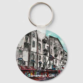 Chaveiro Desenho da Rua Savannah Georgia