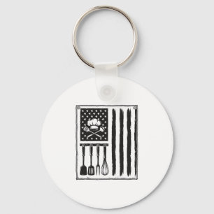 Chaveiro Desenho de Camisa de Utensílios de Cozinha Bandeir
