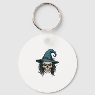 Chaveiro Desenho de Camisa Vetorial de Halloween de Caveira