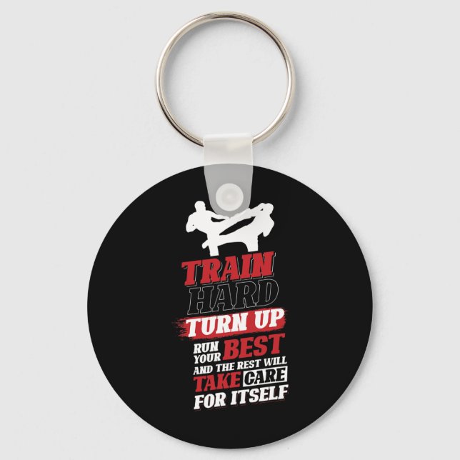 Chaveiro Desenho de Cardio Kickboxing Para Kickboxer  (Frente)