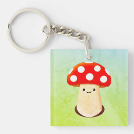 Chaveiro Desenho de Cogumelo Bonito