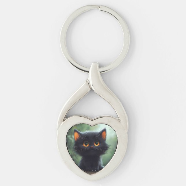 Chaveiro Desenho de gato (Frente)