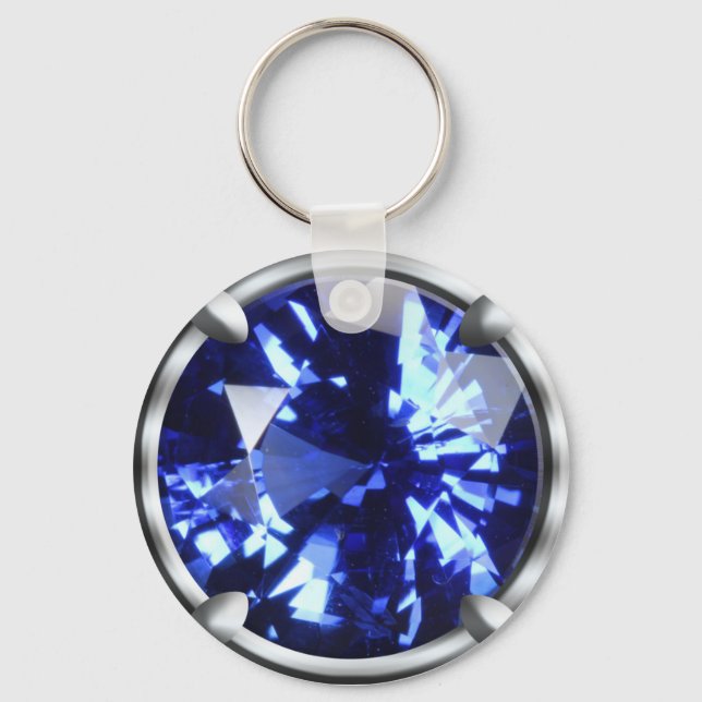 Chaveiro Desenho de Gema Azul (Frente)