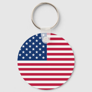 Chaveiro Desenho de Orgulho da Bandeira Americana dos EUA