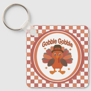 Chaveiro Desenho de peru de Ação de Graças fofo – “Gobble G