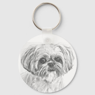Chaveiro Desenho de Shih Tzu