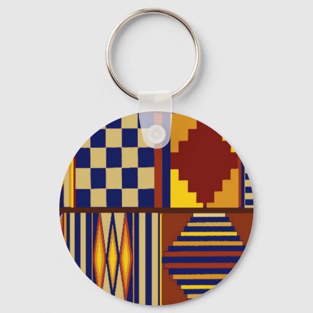 Chaveiro desenho de tapete de oração Kilim (Frente)