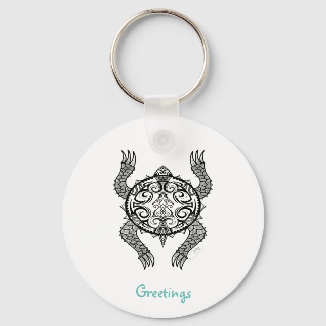 Chaveiro Desenho de Tartaruga (Frente)