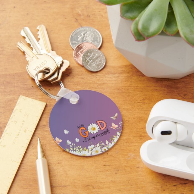 Chaveiro Desenho Floral (Mesa)