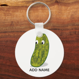 Chaveiro Desenho Fofo de Pepino em Cartoon