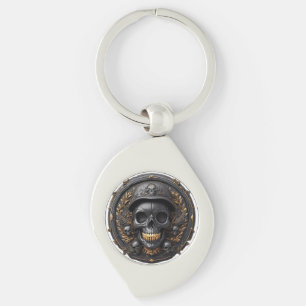 Chaveiro Desenho Intricado de Caveira